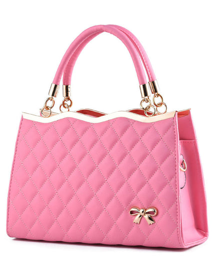 Crossbody shoulder bag with bow