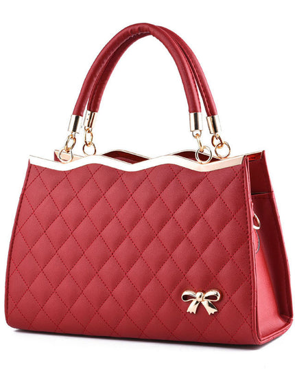 Crossbody shoulder bag with bow