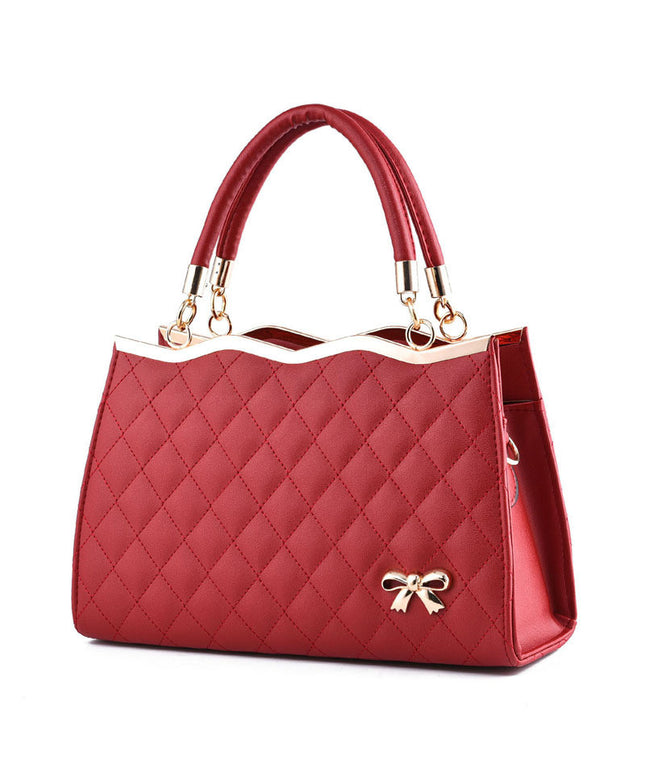 Crossbody shoulder bag with bow