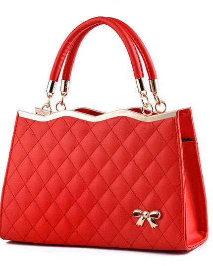 Crossbody shoulder bag with bow