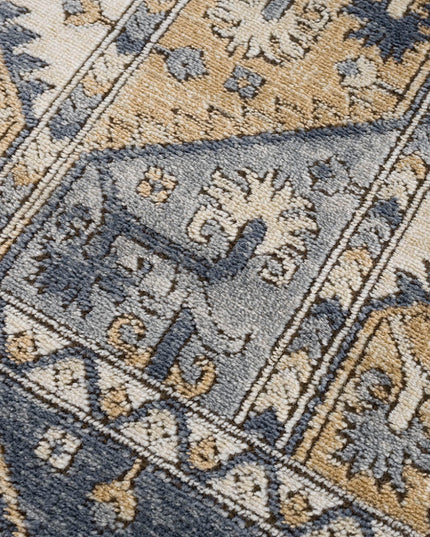 Tiled Border Area Rug