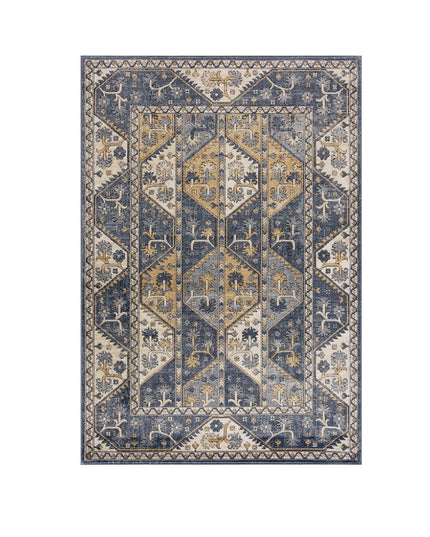 Tiled Border Area Rug