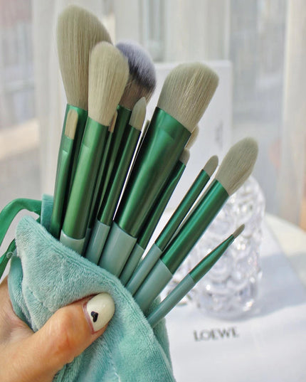 Cloth Bag Portable Soft Hair Makeup Brush Suit