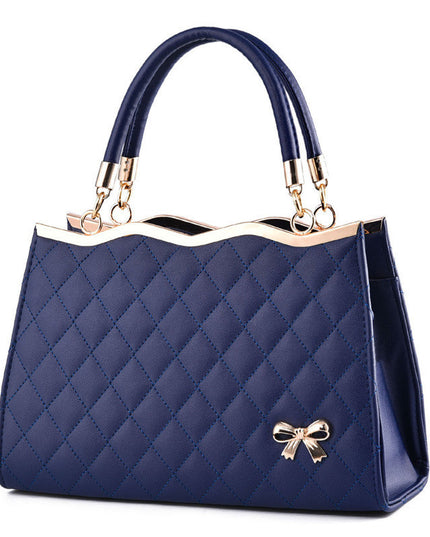 Crossbody shoulder bag with bow