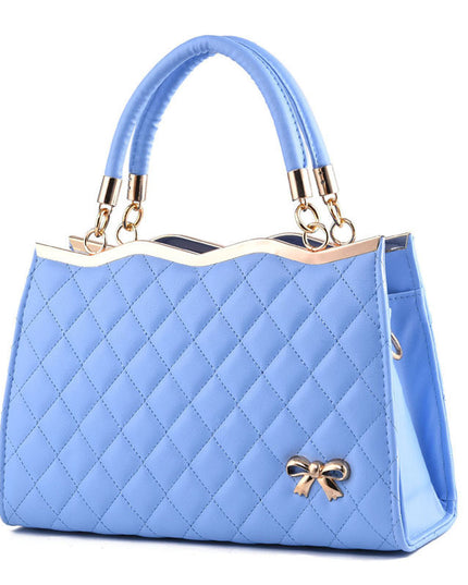 Crossbody shoulder bag with bow