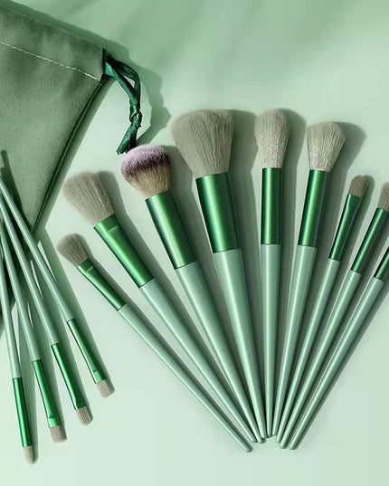 Cloth Bag Portable Soft Hair Makeup Brush Suit