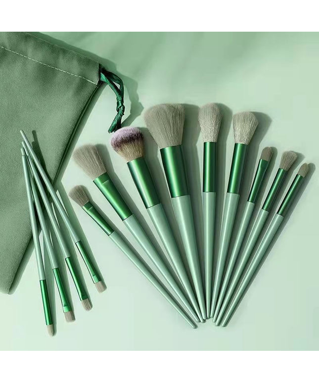 Cloth Bag Portable Soft Hair Makeup Brush Suit