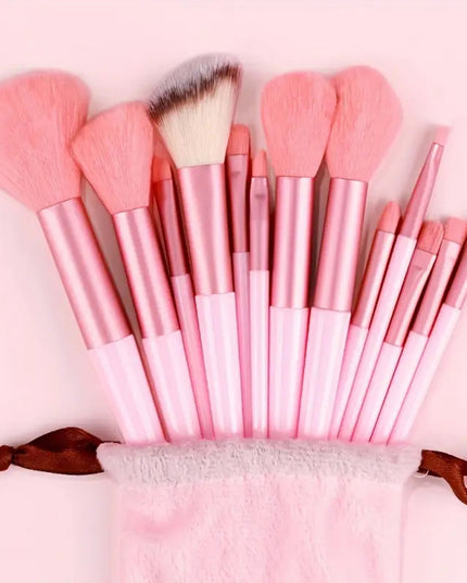 Cloth Bag Portable Soft Hair Makeup Brush Suit